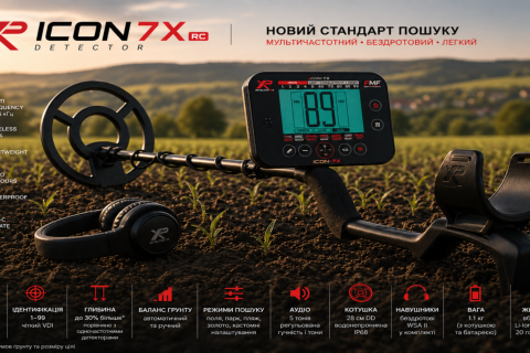 Зображення - XP ICON 7X RC — новий мультичастотний металошукач від XP: що це за прилад і чи вартий уваги